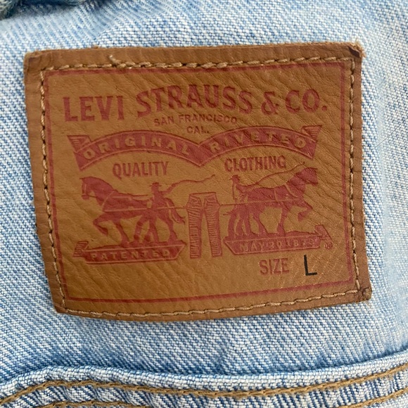 Women’s Levis Denim Jacket Size Large CA00342 WPL 423 - Picture 3 of 4
